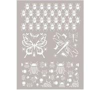 Silkscreen Ecran de Sérigraphie - Insectes Scarabée Papillons Libellules G