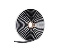 Silkwish Cordon rond en butyle - 6 m x 6 mm - Noir - Ruban d'étanchéité en butyle - Cordon en butyle - Étanche - Mastic d'étanchéité en butyle pour phares de voiture, fenêtres, portes, pare-brise,