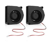 Silkwish Lot de 2 ventilateurs radiaux 24 V - 50 x 50 x 20 mm - Ventilateur radial CC - Ventilateur turbines 5000 tr/min - Ventilateur de refroidissement pour appareils ménagers et imprimantes 3D