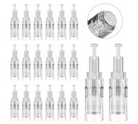 Silkwish Lot de 20 cartouches d'aiguilles de rechange pour Dermapen - Nano Microneedling - Aiguilles de rechange pour micro-aiguilles électriques - Fermeture filetée - Emballage stérile