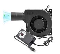 Silkwish Ventilateur 230 V avec régulateur de vitesse - Ventilateur radial AC avec régulateur - Ventilateur turbine pour appareils de chauffage, barbecue, barbecue, pique-nique, refroidissement pour