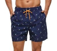 SILKWORLD Maillot de Bain pour Homme avec Doublure en Maille | 3 poches, taille ajustable, léger, confortable, respirant, facile d'entretien, natation, plage, voyage, vacances