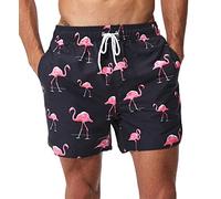 SILKWORLD Maillot de Bain pour Homme avec Doublure en Maille | 3 poches, taille ajustable, léger, confortable, respirant, facile d'entretien, natation, plage, voyage, vacances