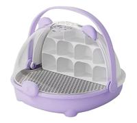 Silkworm Transport Container,Boîte d'alimentation transparente, Couvercle sécurisé avec ventilation d'air, Reliable Larvae Habitat Cage, Maison de Breeding moderne avec design compact, traqueur de