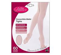 Silky Dance Collants de danse et ballet convertible pour femme 10 % spandex Rose Taille S