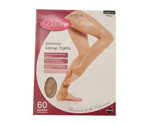 Silky Dance - Collants étriers satinés (1 Paire) - Femme (M) (Beige)