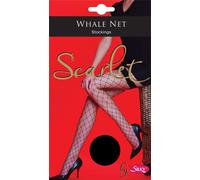 Silky Femmes Scarlet Bas résille avec grand motif résille LW221 (Medium) (Noir)