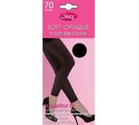 Silky Opaque - Collant sans pieds 70 deniers (1 paire) - Femme (L) (Noir) - UTLW176 Noir G