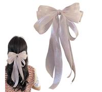 Silky Satin Hair Bows Clip For Women, Large Bow Hair Clip, Large French Bowknot Hairpin, Elegant Barrettes For Casual & Formal Occasions, Perfect For Gatherings & Stage Events, (Chic Design)