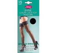 Silky Shine - Bas jarretière satinés (1 paire) - Femme (XL) (Chair) - UTLW256 Chair