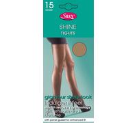 Silky Shine Collants brillants pour femmes, grandes tailles LW260 (X-Large) (couleur peau)