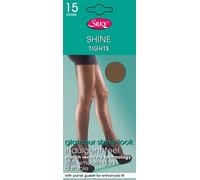 Silky Shine Collants brillants pour femmes, grandes tailles LW260 (X-Large) (Melon)