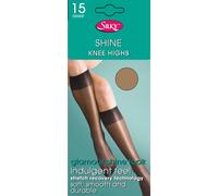 Silky Shine - Mi-bas satinés (1 paire) - Femme (Taille unique) (Melon) - UTLW255 Melon