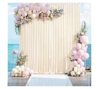 Silky Wrinkle-Effect Backdrop Curtains Wedding Photography & Event Decor, Soft Drapes Mariage fête Fond Rideau(Color 1,150x245cm(5x8FT))