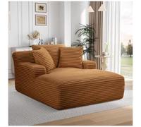Silla De Relax Para Interiores, Sofá Cama Sin Respaldo De Terciopelo Oversized, Sofás Nube Para Salón, Sin Necesidad De Ensamblaje,5