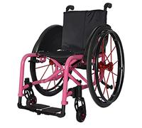 Silla de Ruedas Fauteuil roulant manuel de sport léger et pliable en alliage d'aluminium pour adultes et personnes âgées Largeur du siège 36-42 cm