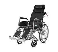 Silla de Ruedas Fauteuil roulant pliable léger avec accoudoir, freins à main et repose-pieds élévateur Capacité de 100 kg pour personnes âgées et handicapées