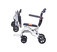 Silla de ruedas Fauteuil roulant pliable ultraléger en aluminium avec accoudoirs et repose-pieds pour enfants et personnes âgées