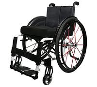 Silla de Ruedas Fauteuil roulant pliant sport léger en aluminium autopropulsé (largeur du siège 36-42 cm) Fauteuil roulant manuel mobile confortable - Capacité de 100 kg