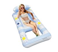 Silla Flotante Para Piscina Con Soporte Ergonómico | Sofá Cama Plegable Para Exteriores, Viajes De Vacaciones, Relax En Playa, Jardín Y Borde De Alberca | Flotador Para Piscina | El Día