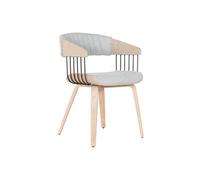 SILLA MADERA POLIESTER 53X55X76,5 GRIS_AlexandreHouse