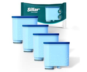 SILLAR 4x Filtres à Eau pour Machines à Café | Compatible avec AquaClean CA6903/10 CA6903/22 CA6903 Filtre, Cartouche Filtrante pour Machines à Café