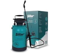 Sillar 5L Pulvérisateur à Pression avec Lance réglable et soupape de sécurité | Pulvérisateur de Jardin pour l'entretien des Plantes, Le désherbage, Les Arbres fruitiers, Protection des Plantes
