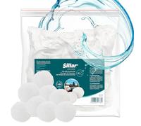 Sillar 700g Balle Filtrante Piscine, Réutilisables Balles Filtrantes, Alternative pour Sable Filtrant Sable De, Convient à Divers Systèmes De Filtratio