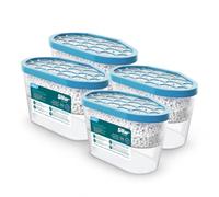 Sillar Absorbeur d'Humidité Granulés 4 x 300 g Sans Parfum | Déshumidificateur d'Air pour maison salle de bain cave placard armoire voiture et camping car anti condensation