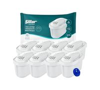 Sillar Cartouches de filtre à eau - Lot de 8 - Compatibles Brita Maxtr Marella, Elemaris, Style - Sans BPA - Filtre anti-calcaire efficace pour une eau pure