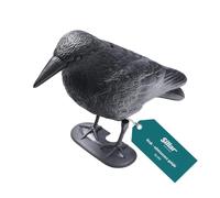 Sillar Corbeau Noir, Répulsif Pigeons en Plastique, Corbeau Assis | Répulsif Oiseaux & Balcony Decoration, Naturel Antiparasitaire Protection | Repousser, Effrayeur d'oiseaux, Épouvantail