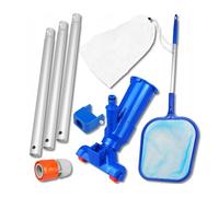Sillar Kit de Nettoyage pour Piscine, Aspirateur de Fond de Piscine + épuisette à Feuilles avec Manche Télescopique | Kit pour Piscine, Jacuzzi, Spa