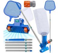 SIllar KIT UNIVERSEL DE NETTOYAGE DE PISCINE AVEC ASPIRATEUR ET RAMASSEUR TÉLESCOPIQUE