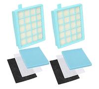 Sillar Lot de 2 Kit de Filtres Remplacement pour Les Aspirateurs Philips PowerPro Active et PowerPro Compact (Alternative à FC8058 01)