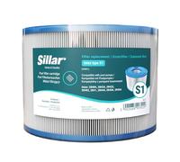 Sillar Lot de 3 filtres S1 Spa Intex - Cartouche Ø 10,8 × 7,3 cm pour Pompe PureSpa 29001E, Filtre Jacuzzi, Accessoire Piscine & Spa Gonflable