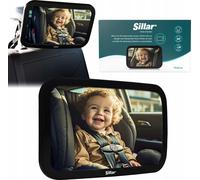 Sillar Miroir de voiture pour enfants 30X19 cm 360° Fixé à l'appui-tête