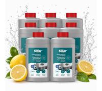 Sillar Nettoyant Sol Concentré pour Robot Laveur, 2 l, 8 x 250 ml, Agrumes | 8 flacons de 250 ml donnent 40 l de solution; dosage standard de 50 ml par litre d’eau, pour robots et aspirateurs laveurs.