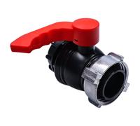 Sillar Robinet à Bille S60x6 pour Réservoir IBC Mauser de 1000L, Robinet de Vidange GWS75x6 | Adaptateur Universel pour Vanne de Tonneau, Vanne de Réservoir de Jardin Seau, Tonneau d'eau de Pluie