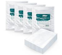 Sillar Sacs Sous Vide Alimentaire 200 pièces 15x20cm Sachets pour Machine Sous Vide - Sacs à Faire le Vide d'air Gaufrés pour la Conservation des Aliments et la Cuisson