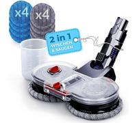 Sillar Set de rechange pour aspirateurs Dyson : 1x brosse de rechange pour V15 V11 V10 V8 V7 + 8x cartouches de nettoyage de rechange + 1x réservoir d'eau | Pièces détachées pour aspirateurs Dyson