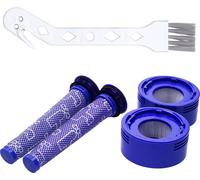 Sillar Set de remplacement pour aspirateurs Dyson : Filtre de remplacement pour aspirateur V7 V8 + nettoyeur | Composants de remplacement pour aspirateurs Dyson