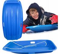 Sillar Traîneau de neige Pour Enfants En Bleu Avec Poignées Plastique Jusqu'à 50kg