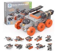 Sillbird 10 en 1 Jouet Robot Solaire pour Enfants 6-12Ans, Kit de Construction Robotique STEM pour Adolescents, Kit d'Expériences Scientifiques Éducatives, Cadeau au Design Orange pour Enfants(122pcs)