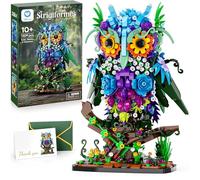 Sillbird Botanicals Lot de 1309 chouettes de construction pour adultes - Cadeaux créatifs de Noël et d'anniversaire (1309 pièces, vert)