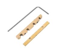 Sillet de Basse Électrique 4 Cordes en Laiton Réglable | Surface Métal Polie, Espacement Précis des Cordes t Joint Inclus, pour Basse Électrique 4 Cordes