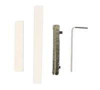 Sillet de selle de guitare en os de vache de qualité supérieure, fentes de cordes prédécoupées, aspect exquis pour sillet de selle de guitare acoustique, amélioration de la densité et de la stabilité