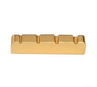 Sillet en laiton pour 4 cordes pour instruments de basse électrique offrant un soutien et un guidage fluide des cordes pendant le jeu (38 mm)