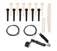 Sillet Saddles Guitare Collection d'outils avec extracteur de goupille de chevalet adapté pour un remplacement efficace des cordes et un entretien de guitare folk