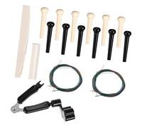 Sillet Saddles Guitare Collection d'outils avec extracteur de goupille de chevalet adapté pour un remplacement efficace des cordes et un entretien de guitare folk