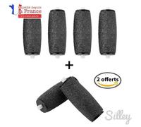 Silley 4+2 Offerts Rouleaux Ponceurs Micro Minéraux Extra Exfoliant Pour Râpe Électrique Scholl Velvet Smooth Express Pedi Yy73